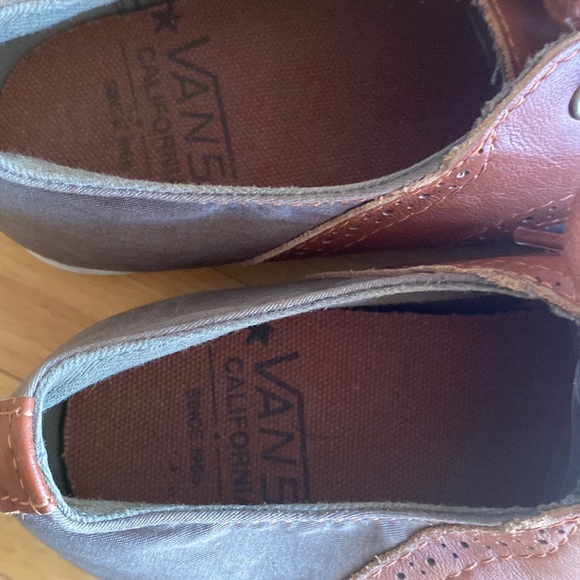 VANS Tuxedo Oxford womens sz 5 Olive Green Brown - Picture 11 of 11